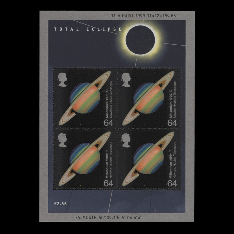 Great Britain 1999 (MNH) Total Eclipse miniature sheet