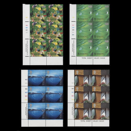 Great Britain 2000 (MNH) People and Places cylinder blocks