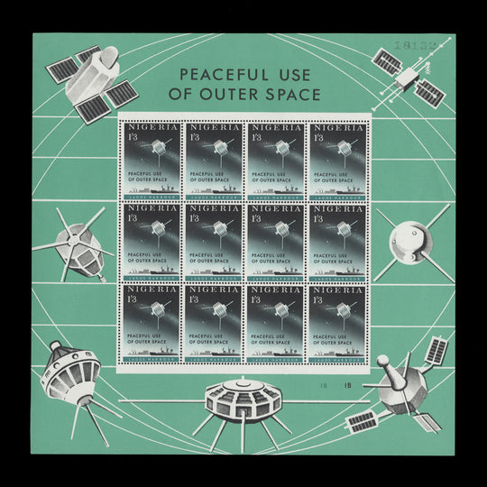 Nigeria 1963 (MNH) Peaceful Use of Outer Space sheetlets