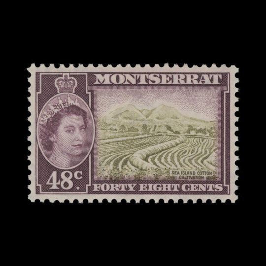 Montserrat 1957 (MNH) 48c Sea Island Cotton Cultivation
