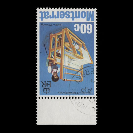 Montserrat 1974 (Variety) 60c University of West Indies, inverted watermark