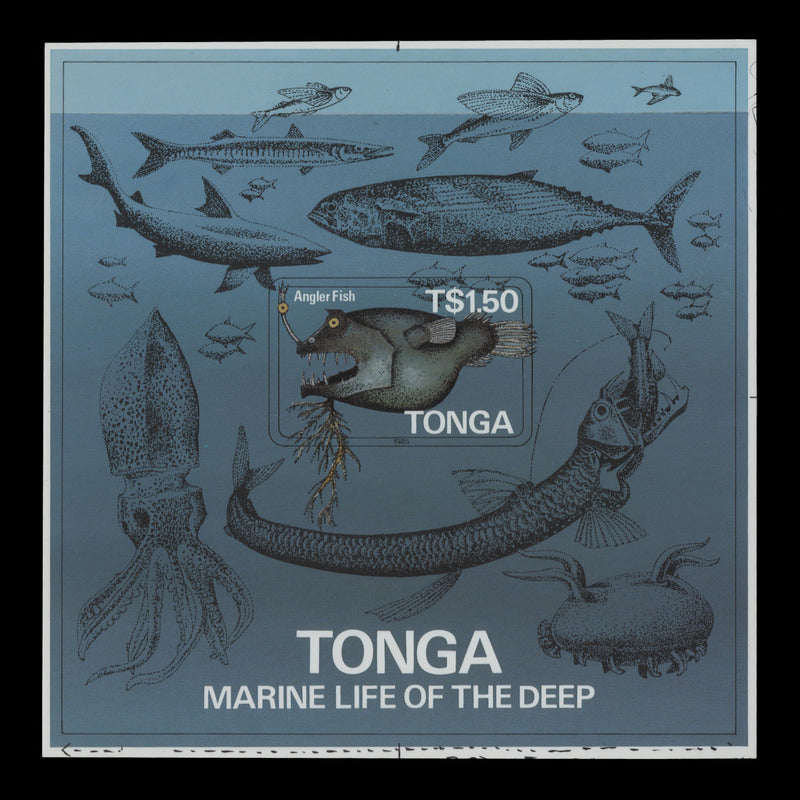 Tonga 1985 Geological Survey cromalin proof miniature sheet