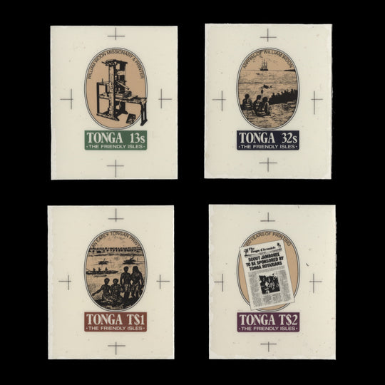 Tonga 1983 Printing in Tonga cromalin proofs