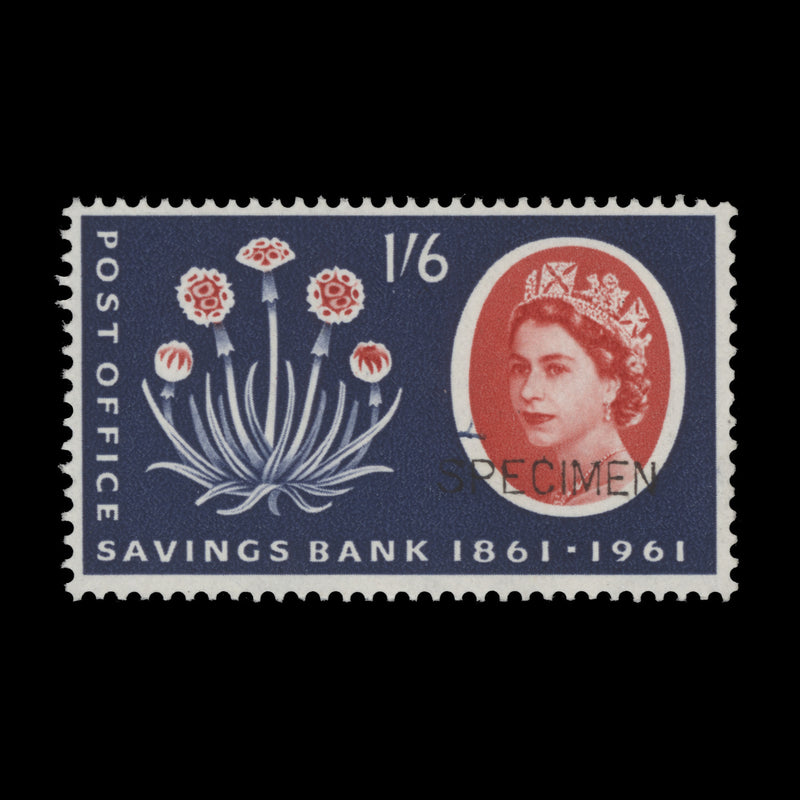 Great Britain 1961 (MNH) 1s6d POSB Centenary with SPECIMEN overprint