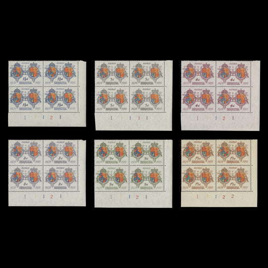 Bermuda 1959 (MNH) Anniversary of First Settlement plate blocks