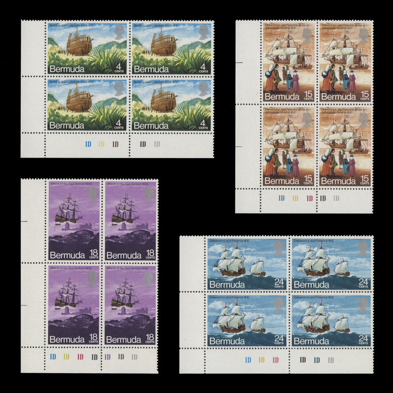 Bermuda 1971 (MNH) Voyage of the Deliverance plate blocks