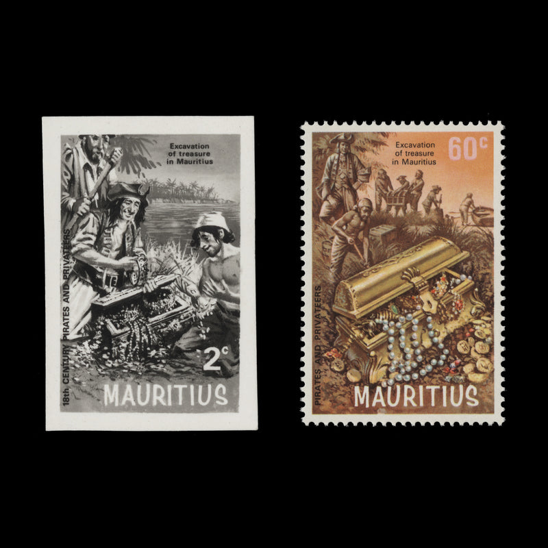 Mauritius 1972 (Essay) Excavation of Treasure bromide proof
