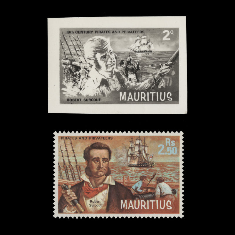 Mauritius 1972 (Essay) Robert Surcouf bromide proof