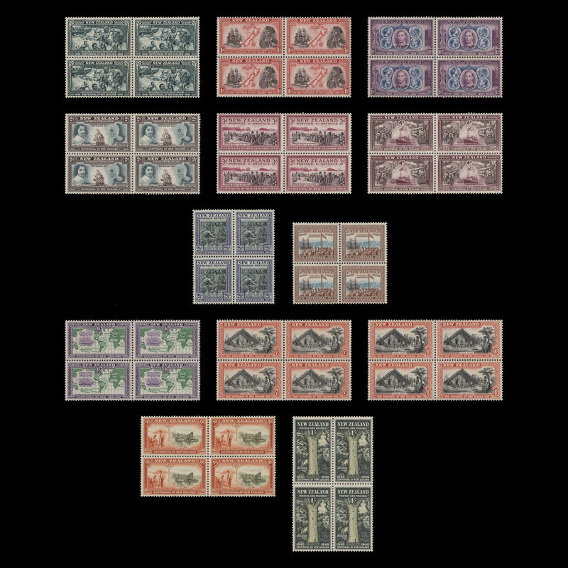 New Zealand 1940 (MNH) Centennial blocks