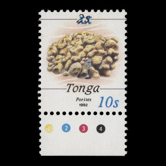 Tonga 1993 (MNH) 10s/2s Boulder Coral provisional