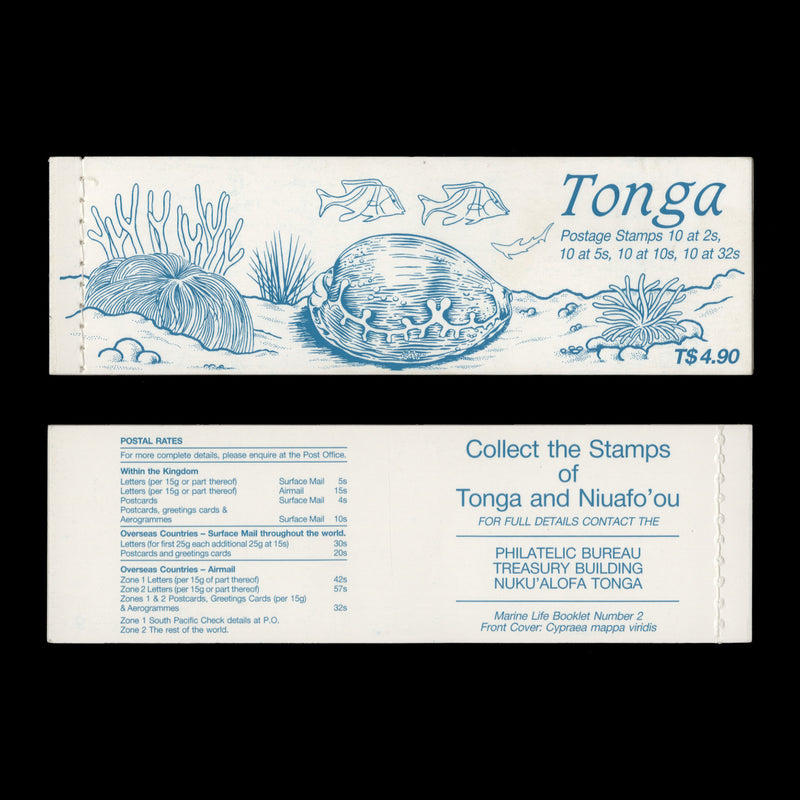 Tonga 1990 T$4.90 Marine Life booklet