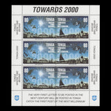 Tonga 1996 (MNH) Towards the Millennium sheetlets