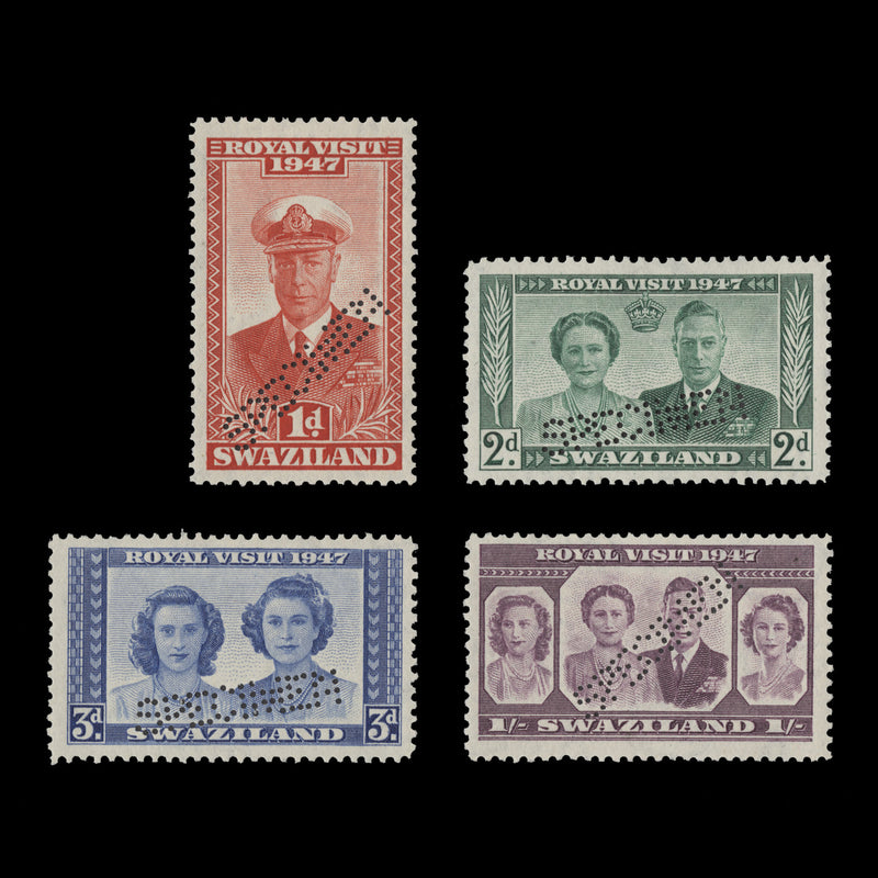 Swaziland 1947 (MNH) Royal Visit SPECIMEN set