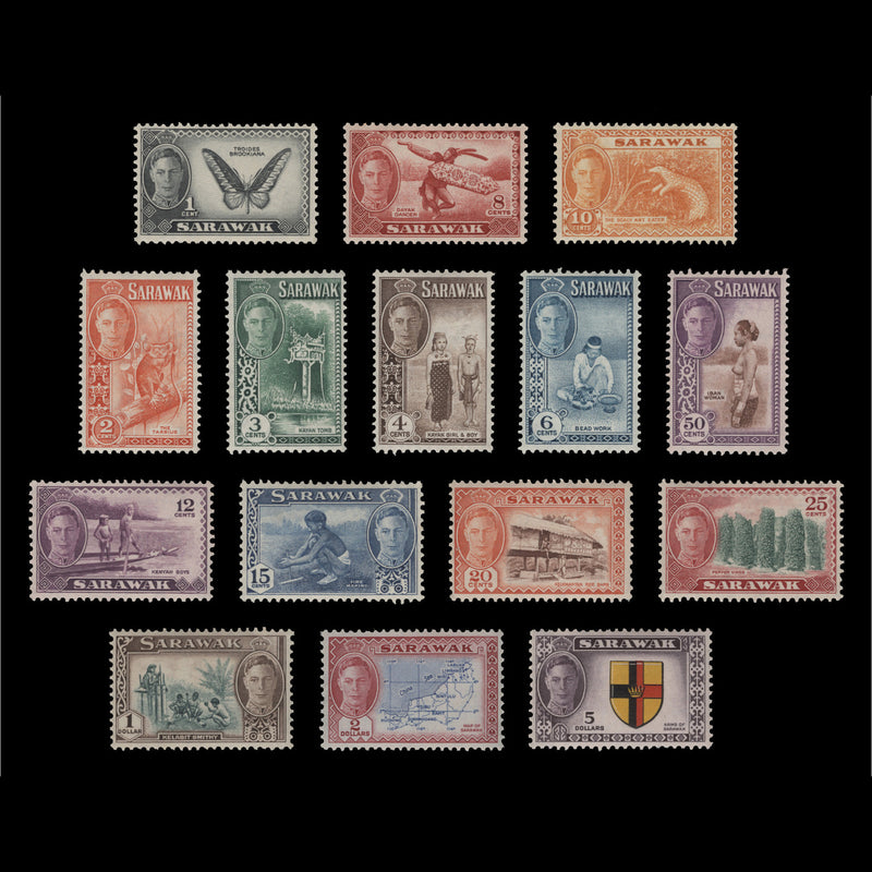 Sarawak 1950 (MNH) King George VI Definitives