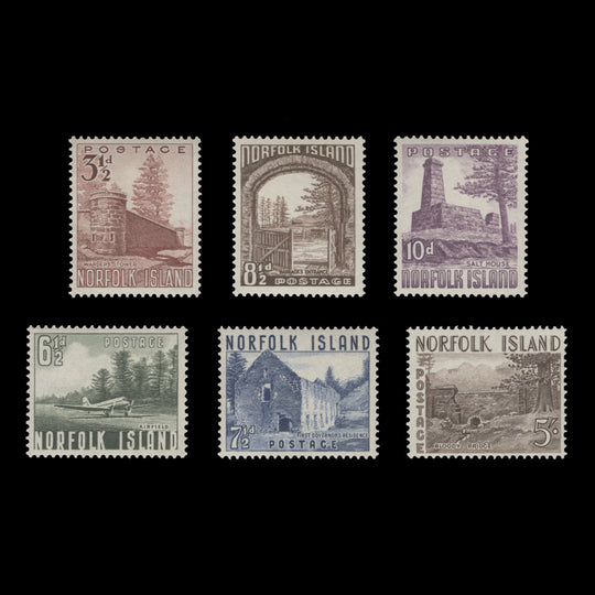 Norfolk Island 1953 (MLH) Scenic Definitives