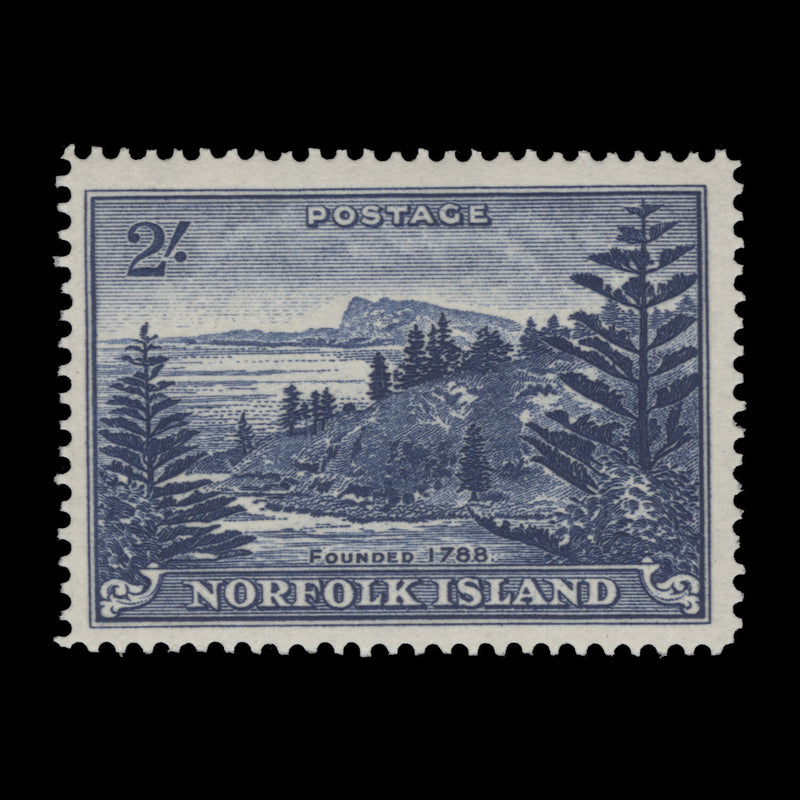 Norfolk Island 1959 (MNH) 2s Ball Bay, white paper
