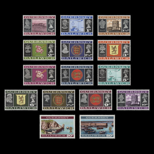Guernsey 1971 (MNH) Decimal Definitives