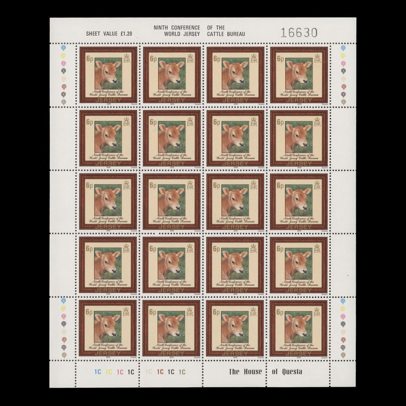 Jersey 1979 (MNH) Cattle Conference panes of 20 stamps