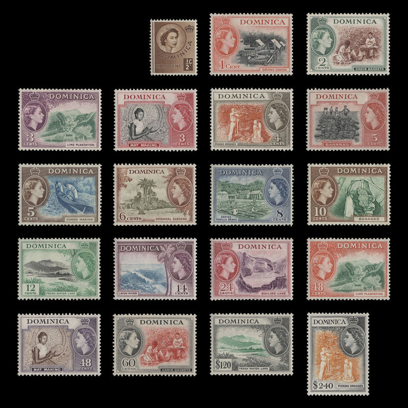 Dominica 1954 (MLH) Definitives