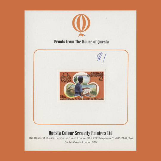Grenadines of Grenada 1976 Girl Guides Anniversary imperf proof