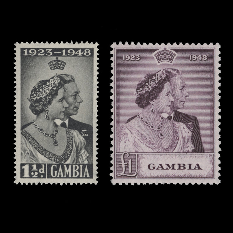 Gambia 1948 (MLH) Royal Silver Wedding