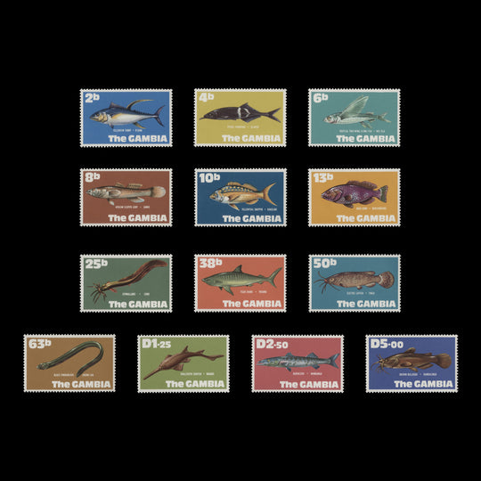 Gambia 1971 (MNH) Fishes Definitives