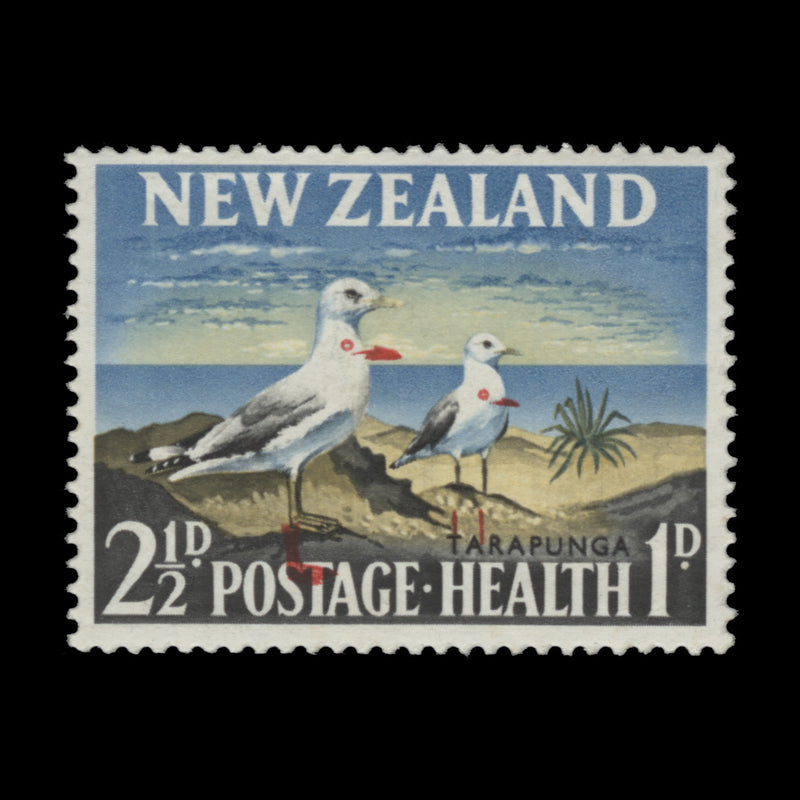 New Zealand 1964 (Variety) 2½d+1d Tarapunga with red shift