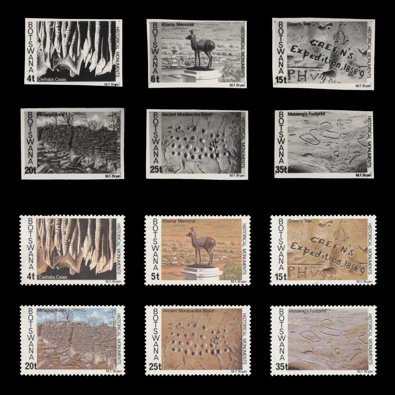 Botswana 1977 Historical Monuments black and white essays