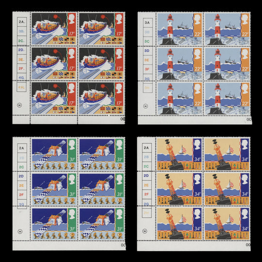 Great Britain 1985 (MNH) Safety at Sea plate blocks