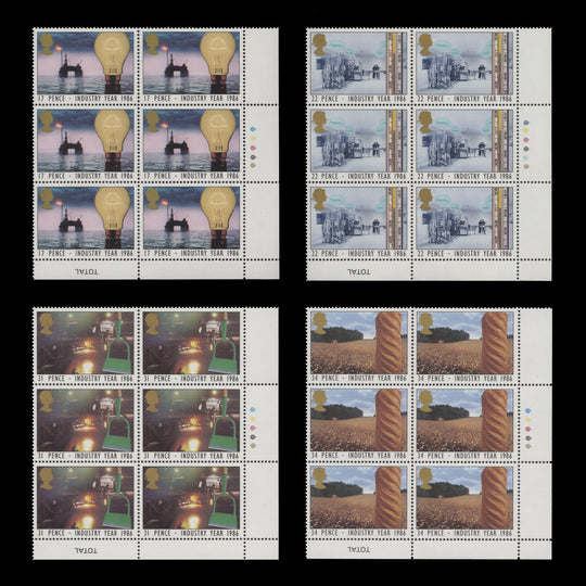 Great Britain 1986 (MNH) Industry Year traffic light blocks