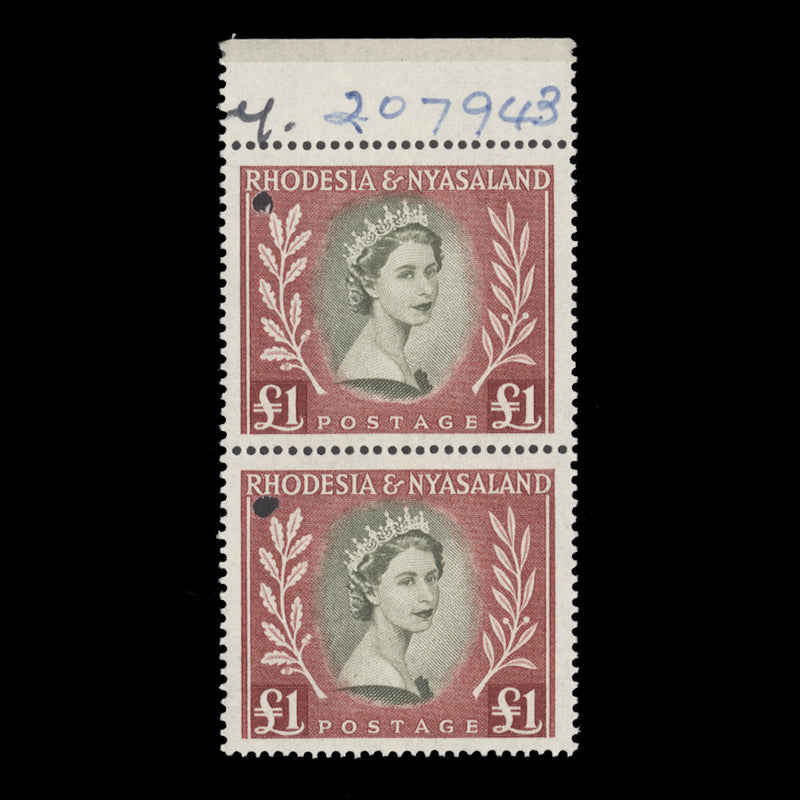 Rhodesia & Nyasaland 1954 (Proof) £1 Queen Elizabeth II