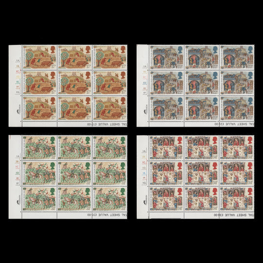 Great Britain 1986 (MNH) Doomsday Book Anniversary cylinder blocks