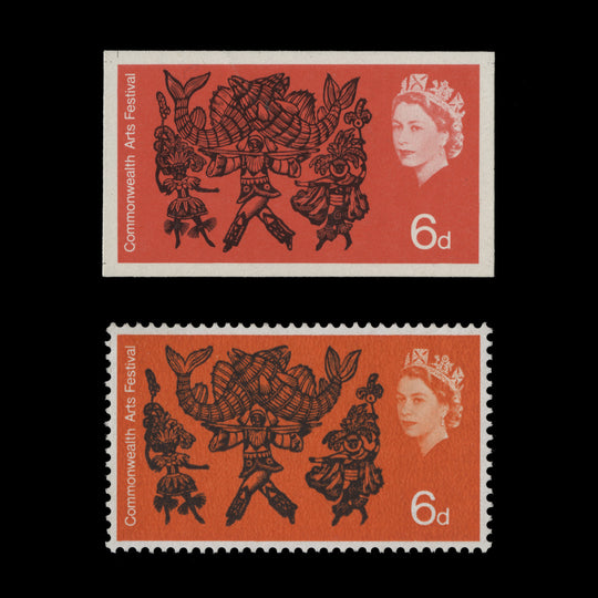 Great Britain 1965 Commonwealth Arts Festival proof single, Delacryl