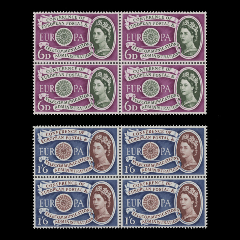 Great Britain 1960 (MNH) CEPT blocks