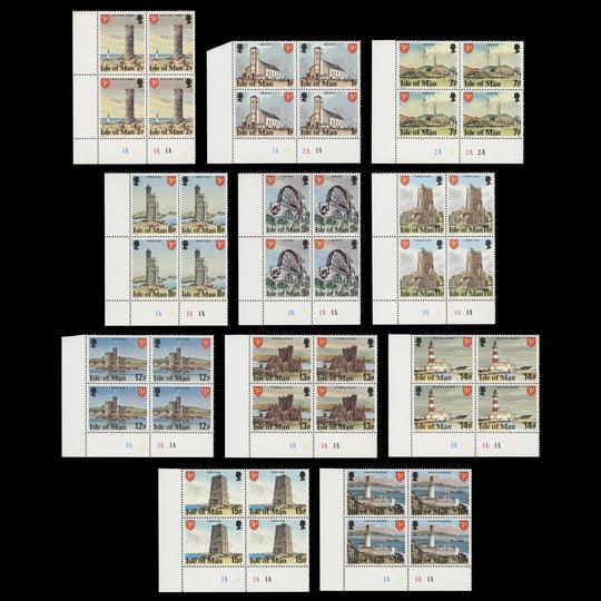 Isle of Man 1978 (MNH) Landmarks Definitives, perf 14½ x 14½