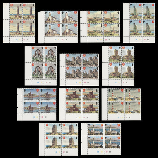 Isle of Man 1978 (MNH) Landmarks Definitives, perf 14½ x 14½