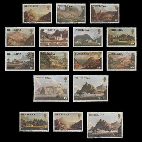 Saint Helena 1976-82 (MNH) Aquatints & Lithographs definitives
