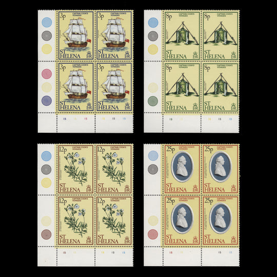Saint Helena 1979 (MNH) Bicentenary of Cook's Voyages plate blocks