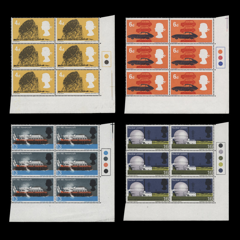 Great Britain 1966 (MNH) British Technology ordinary traffic light blocks