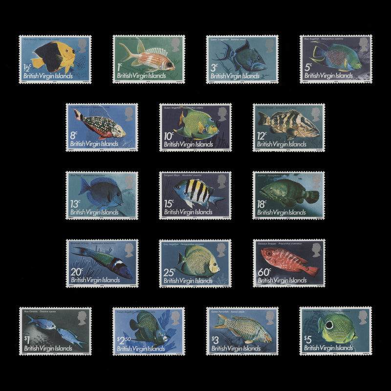 British Virgin Islands 1975 (MNH) Fish Definitives