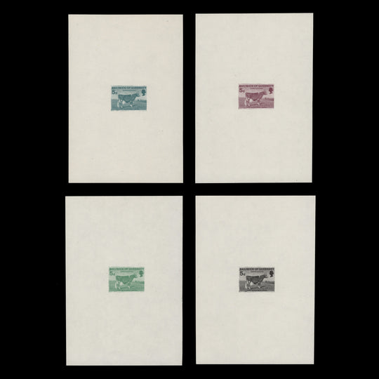 Guernsey 1970 (Variety) 5d Guernsey Cow colour trials