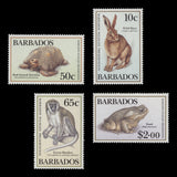 Barbados 1989 (MNH) Wildlife Preservation set and miniature sheet