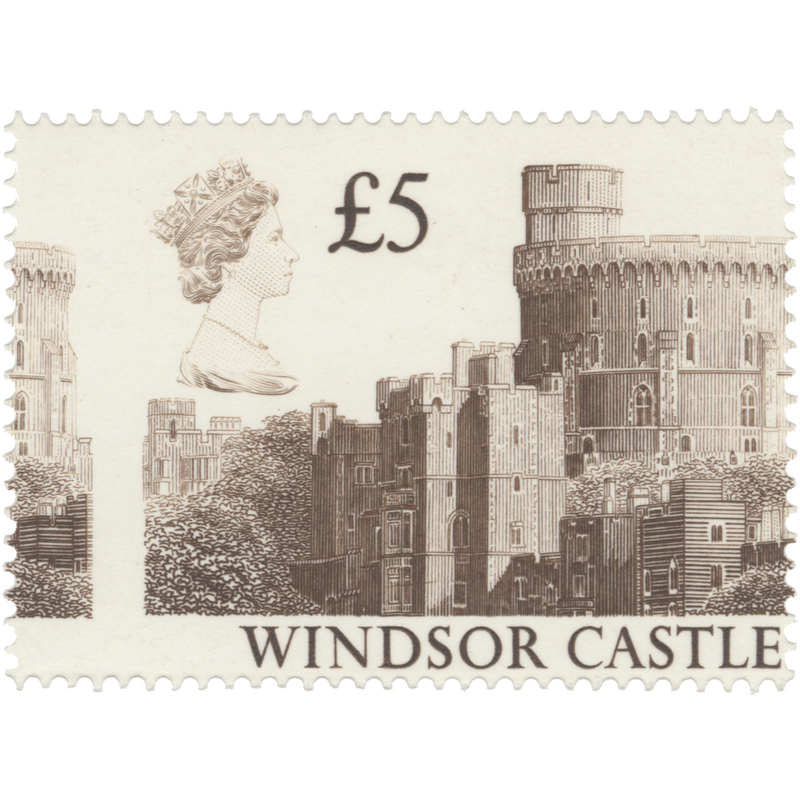 Great Britain 1988 (Variety) £5 Windsor Castle design shift