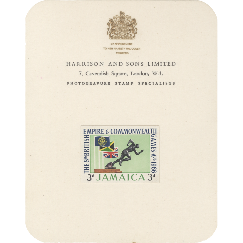 Jamaica 1966 (Proof) Empire & Commonwealth Games imperfs