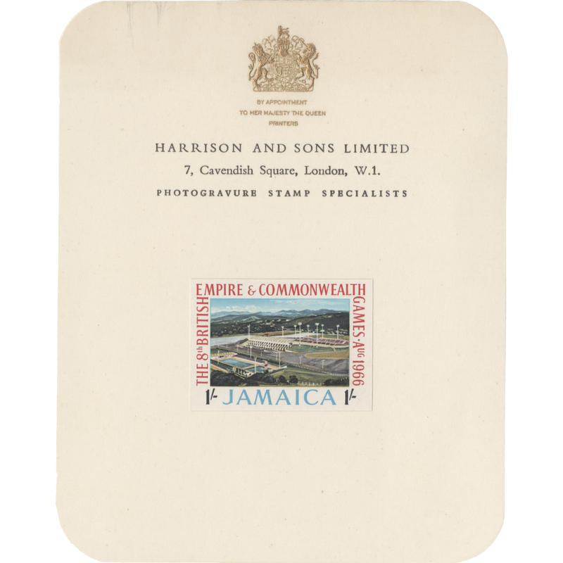 Jamaica 1966 (Proof) Empire & Commonwealth Games imperfs