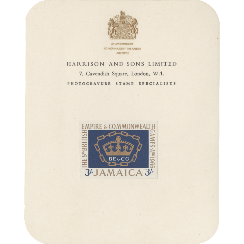 Jamaica 1966 (Proof) Empire & Commonwealth Games imperfs