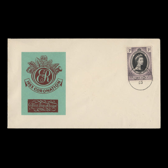 Saint Helena 1953 (FDC) 3d Coronation