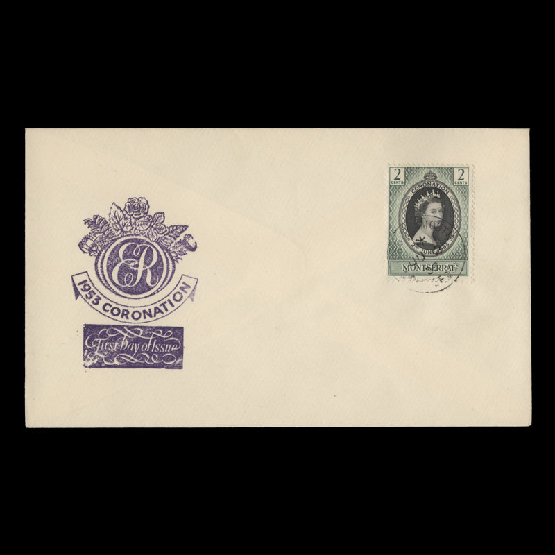 Montserrat 1953 (FDC) 2c Coronation