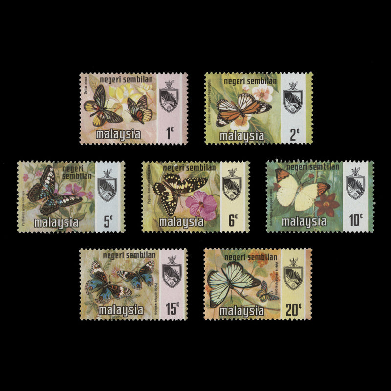 Negri Sembilan 1971 (MNH) Butterflies definitives, litho