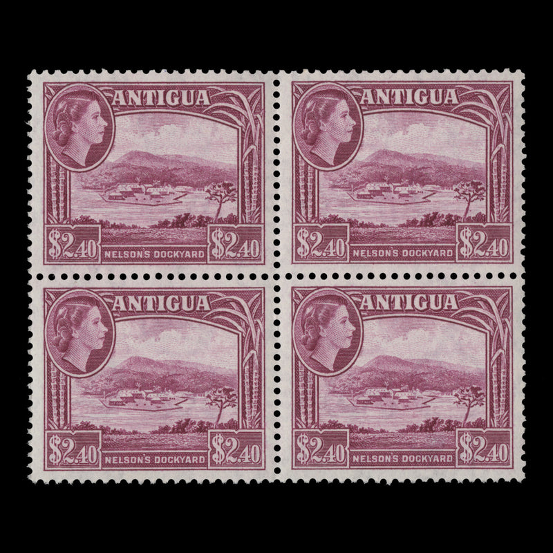 Antigua 1953 (MNH) $2.40 Nelson's Dockyard block